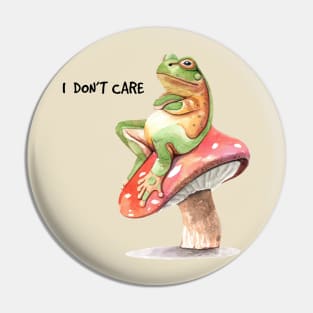 frog I don t care Pin