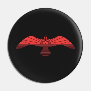 Red Bird Pin