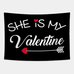 She is my Valentine Tapestry