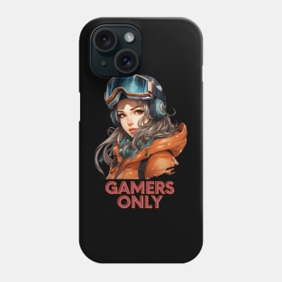 Gamers Only - Snowboard Girl Phone Case