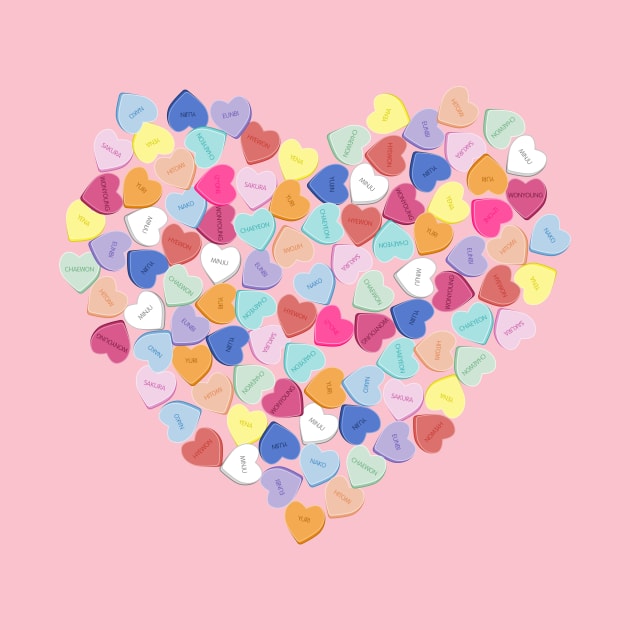 IZ*ONE Candy Hearts by Silvercrystal