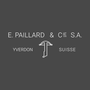 E. Paillard & Company Crossbow Logo (Hermes Typewriter) T-Shirt