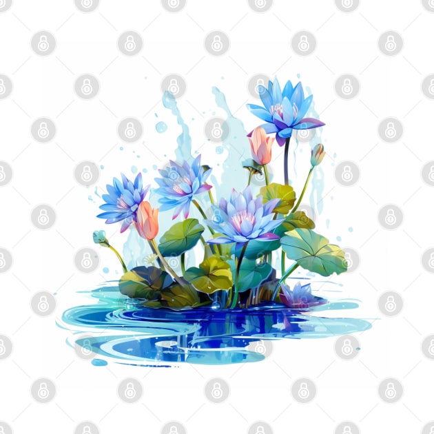 water flowers by Riverside-Moon