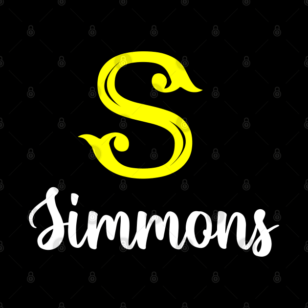 I'm A Simmons ,Simmons Surname, Simmons Second Name by tribunaltrial