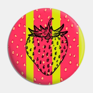 aesthetic strawberry Pin