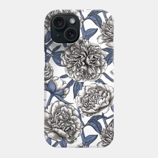 White peony garden Phone Case