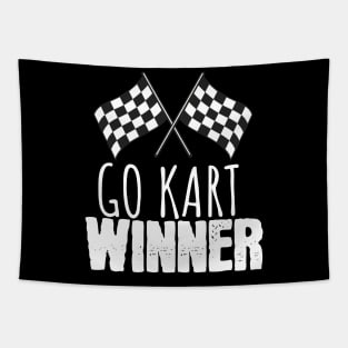 Go kart Winner Tapestry