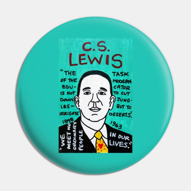 C.S. Lewis Pin by krusefolkart
