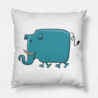 cute elephant t-shirt design Pillow