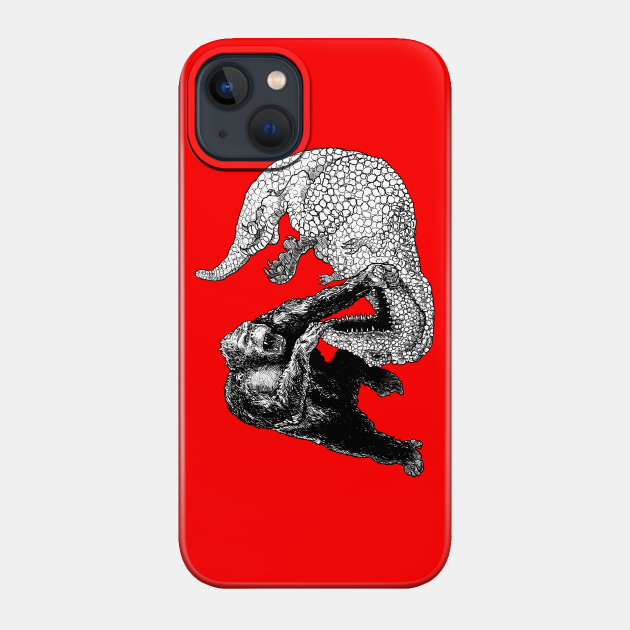 Ape v Dino - King Kong - Phone Case