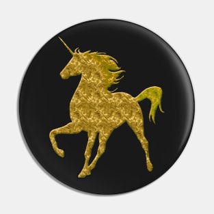 Gold Magical Unicorn Pin