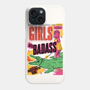 Retro Girls Are Badass Girl Power // 90s Nostalgia Girl Gang Phone Case