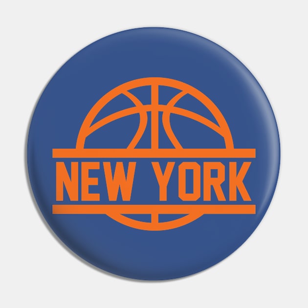 New York Basketball Pin by CasualGraphic