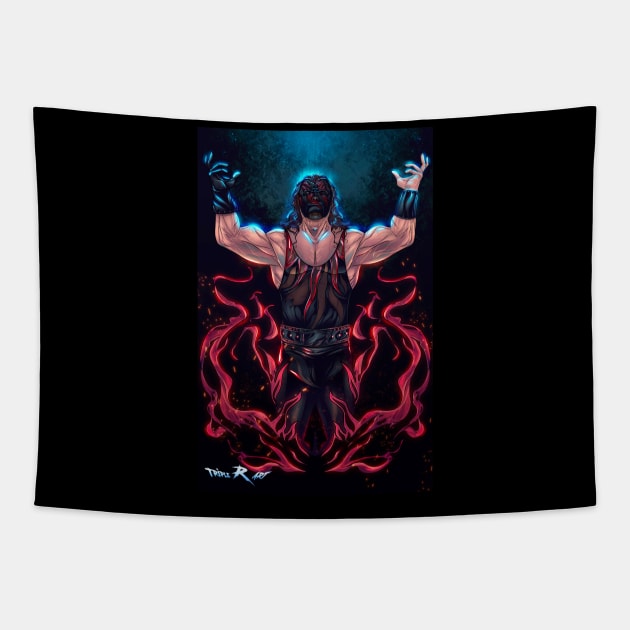 Hell Fire and Brimstone Tapestry by Triple R Art