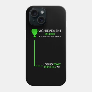 Losing toxic people is a win HCreative ver 7 Phone Case