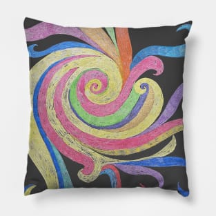 Spiral Burst Pillow