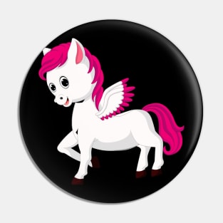 Sweet unicorn with wings Pin