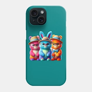 Furry Friends in Fashion Phone Case