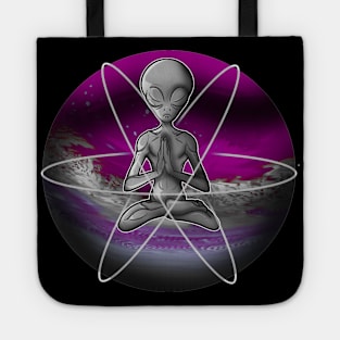 Purple Alien Yoga Tote