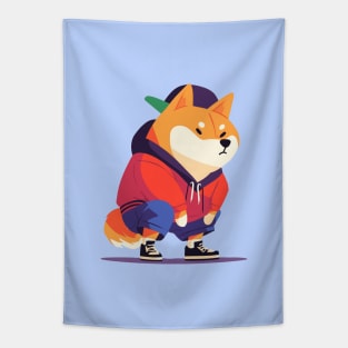 Streetwise Shiba Tapestry