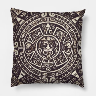 Mayan Calendar Art Pillow