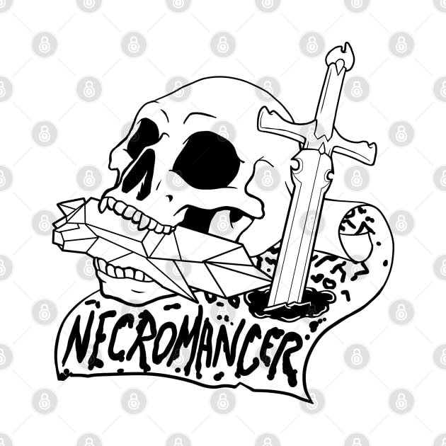 Necromancer Class - Black Design by CliffeArts