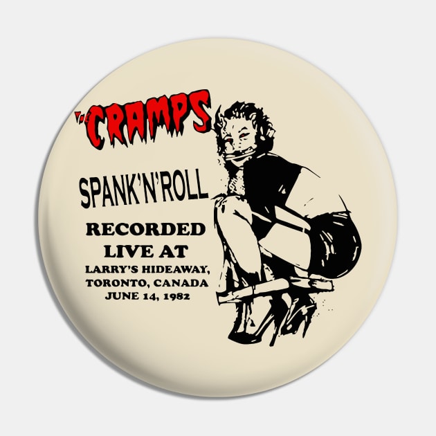 cramps spank n roll Pin by Batik Parang Art