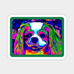 Mardi Gras Dog Magnet