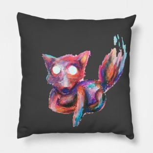 ghost fox Pillow