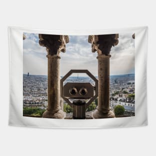 View of the Eiffel Tower from Sacre Coeur Tapestry