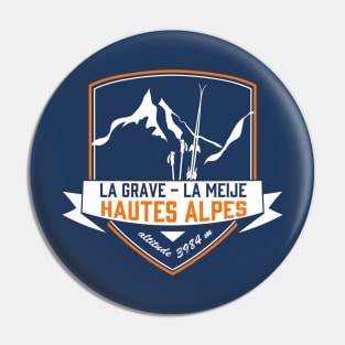 La Grave La Meije Hautes alpes leewarddesign Pin