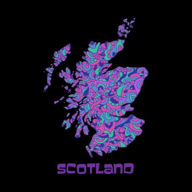 Scotland Map by TimeTravellers
