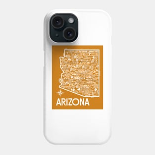 Arizona Map Phone Case