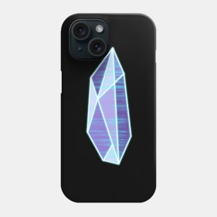 Neon Vaporwave Geometric Crystal Synthwave Style Wireframe Gem Phone Case