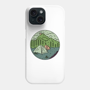 Adventure Camp Monoline Phone Case