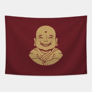 Happy Buddha Vintage Art Tapestry