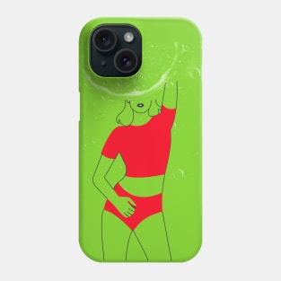 Bright lime girl Phone Case