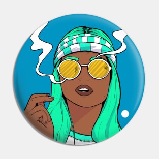 The Green Hair Girl Pin