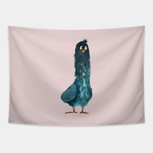 A Dazed Blue Pigeon Tapestry