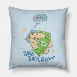 RichyBear: Sleep, earn, thrive Pillow