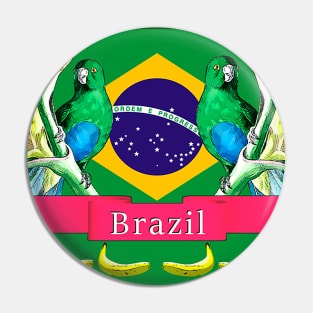 Nation Brazil the Republic of Christ the Redeemer Rio de Janeiro Pin