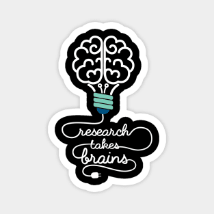 'Research Takes Brains' Autism Awareness Shirt Magnet