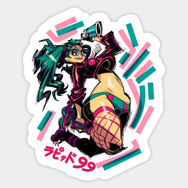 Jet Set Radio Rapid 99 Jet Set Radio Sticker TeePublic
