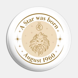 Birthday T-Shirt - Zodiac Leo Pin