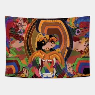 lion head the king of the jungle Tapestry