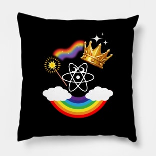 Atom Rainbow LGBTQ in Science Pillow