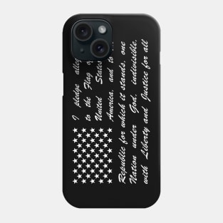 Pledge of Allegiance Flag Phone Case