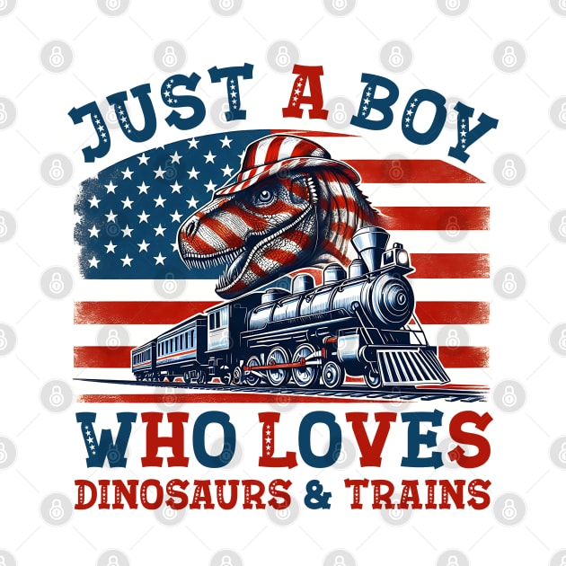 How a boy traveled and taught him to the United States on the train and met amazing dinosaurs by click2print