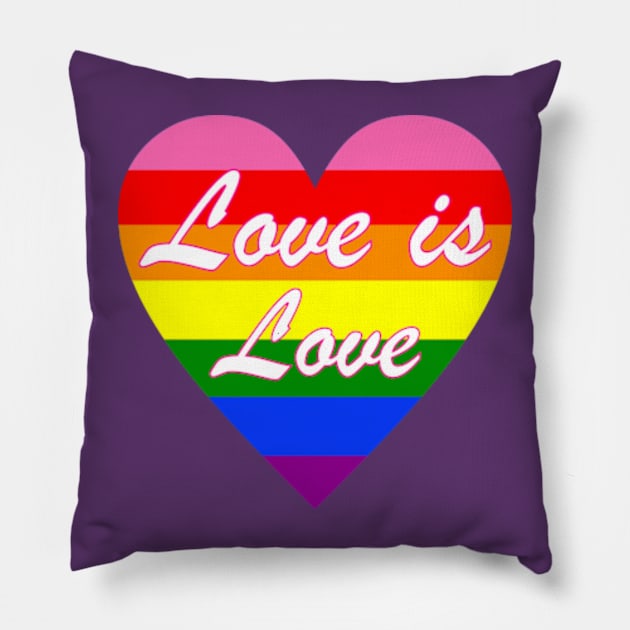 Love is love Pillow by Happy Asmara