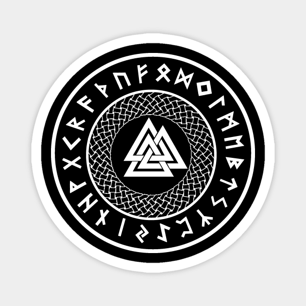 Valknut, The Symbol Of Odin Magnet by StilleSkyggerArt